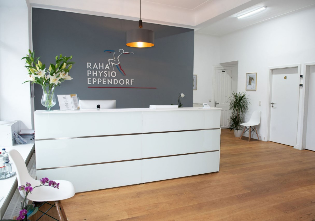 Raha Physio Eppendorf -Empfang